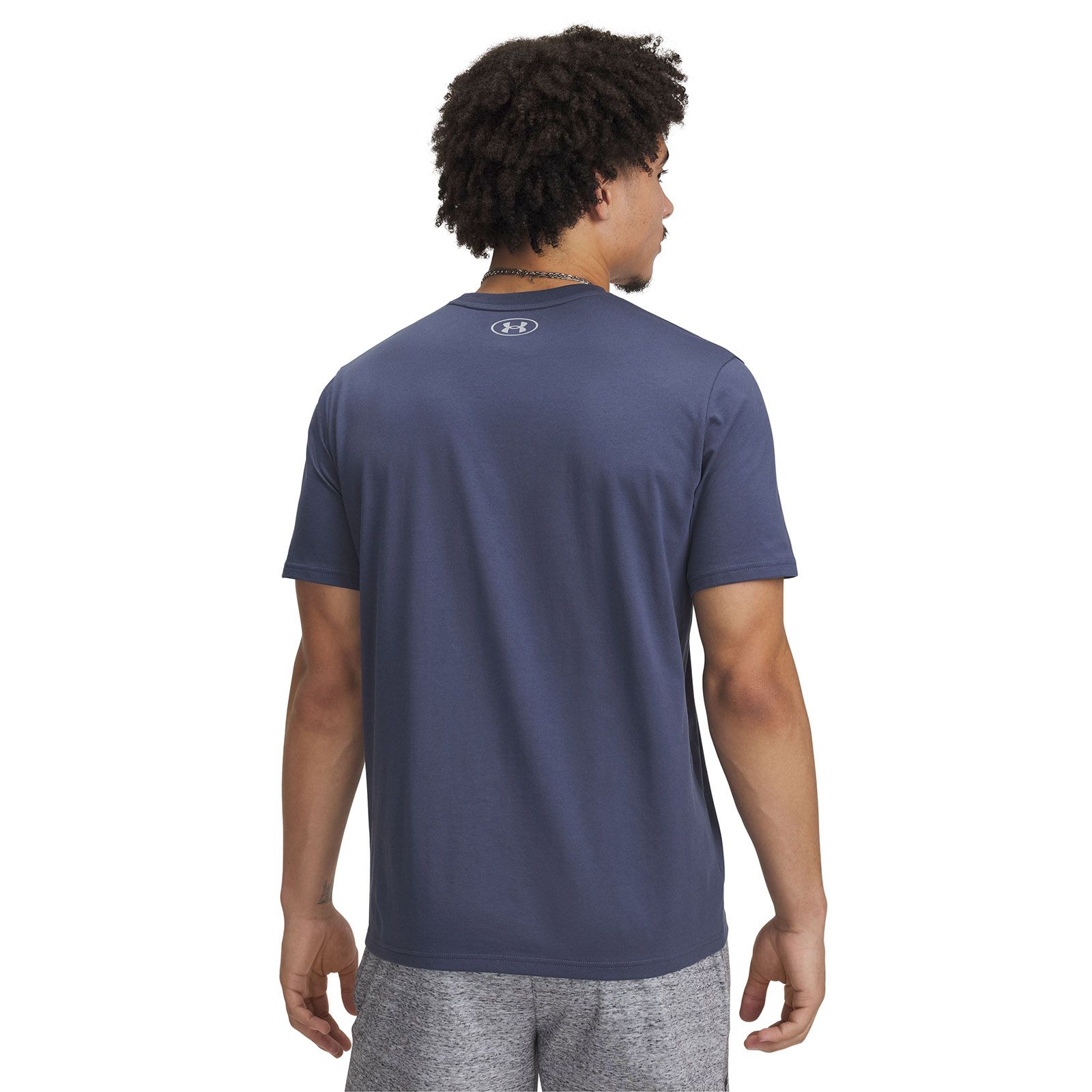 Polera manga corta Project Rock payoff gris para hombre Under Armour
