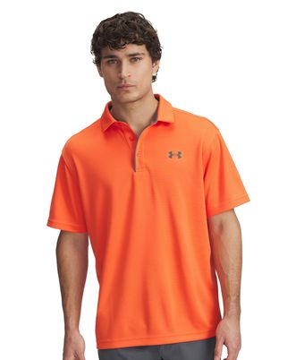 Polo manga corta Under Armour tech naranjo para hombre