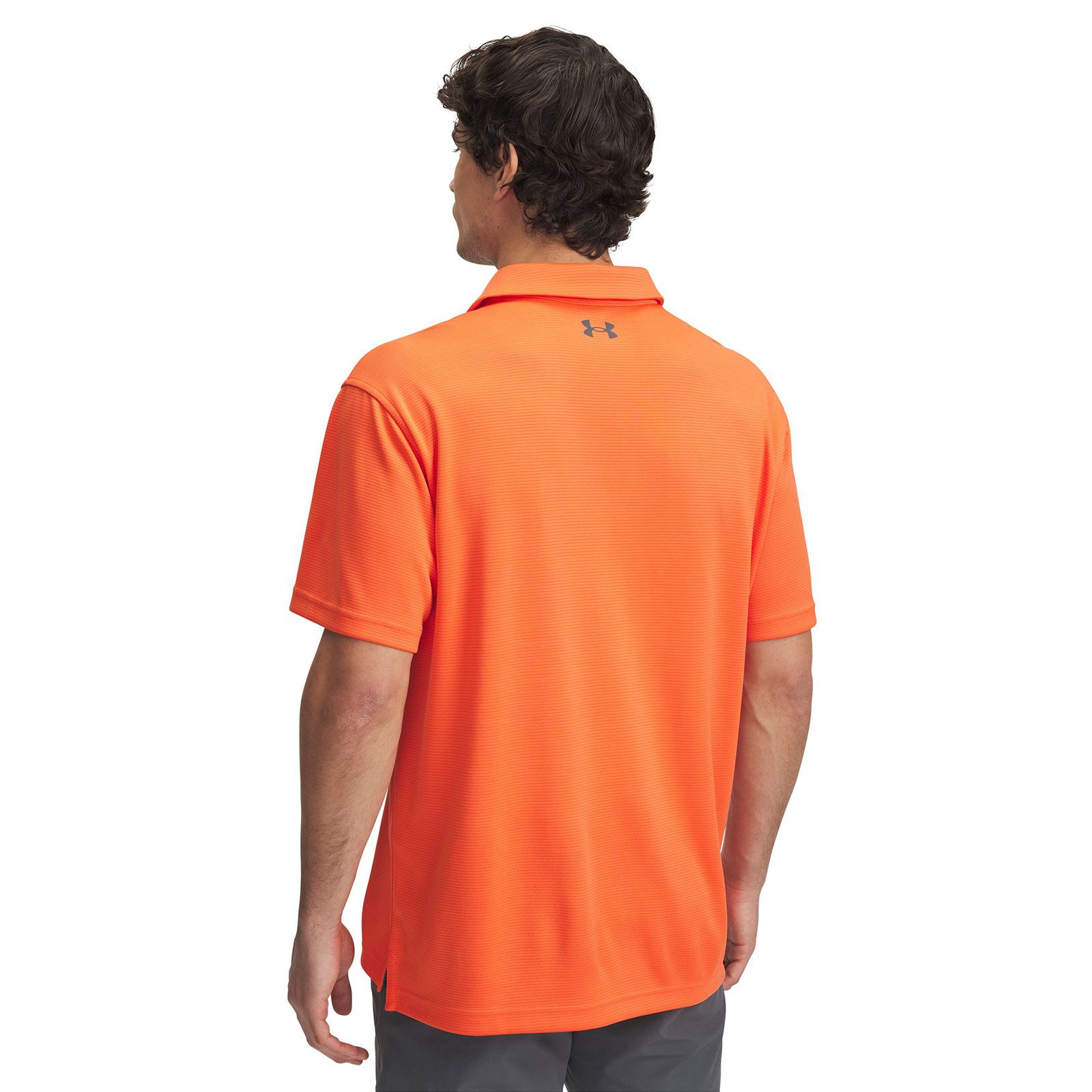 Polo manga corta Under Armour tech naranjo para hombre