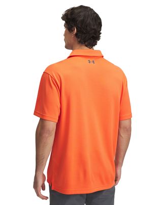 Polo manga corta Under Armour tech naranjo para hombre