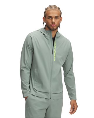 Chaqueta Under Armour outrun the storm verde para hombres