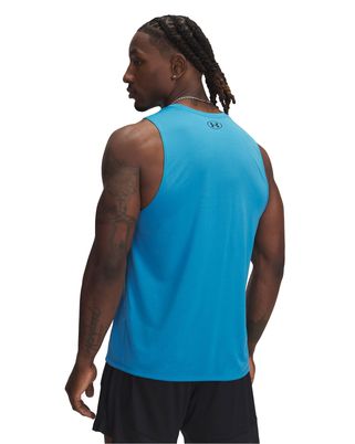 Polera sin mangas Under Armour tech azul para hombre