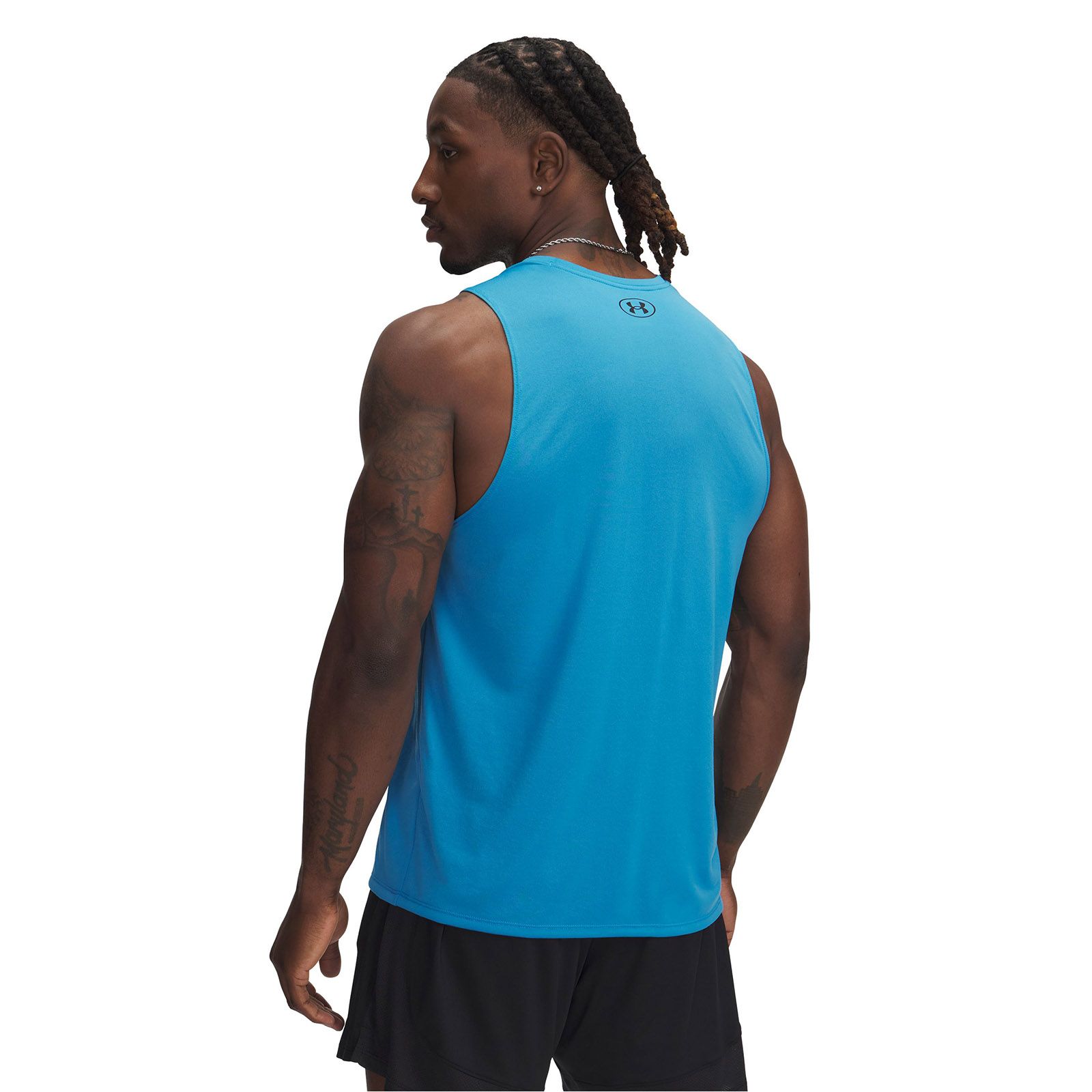 Polera sin mangas Under Armour tech azul para hombre