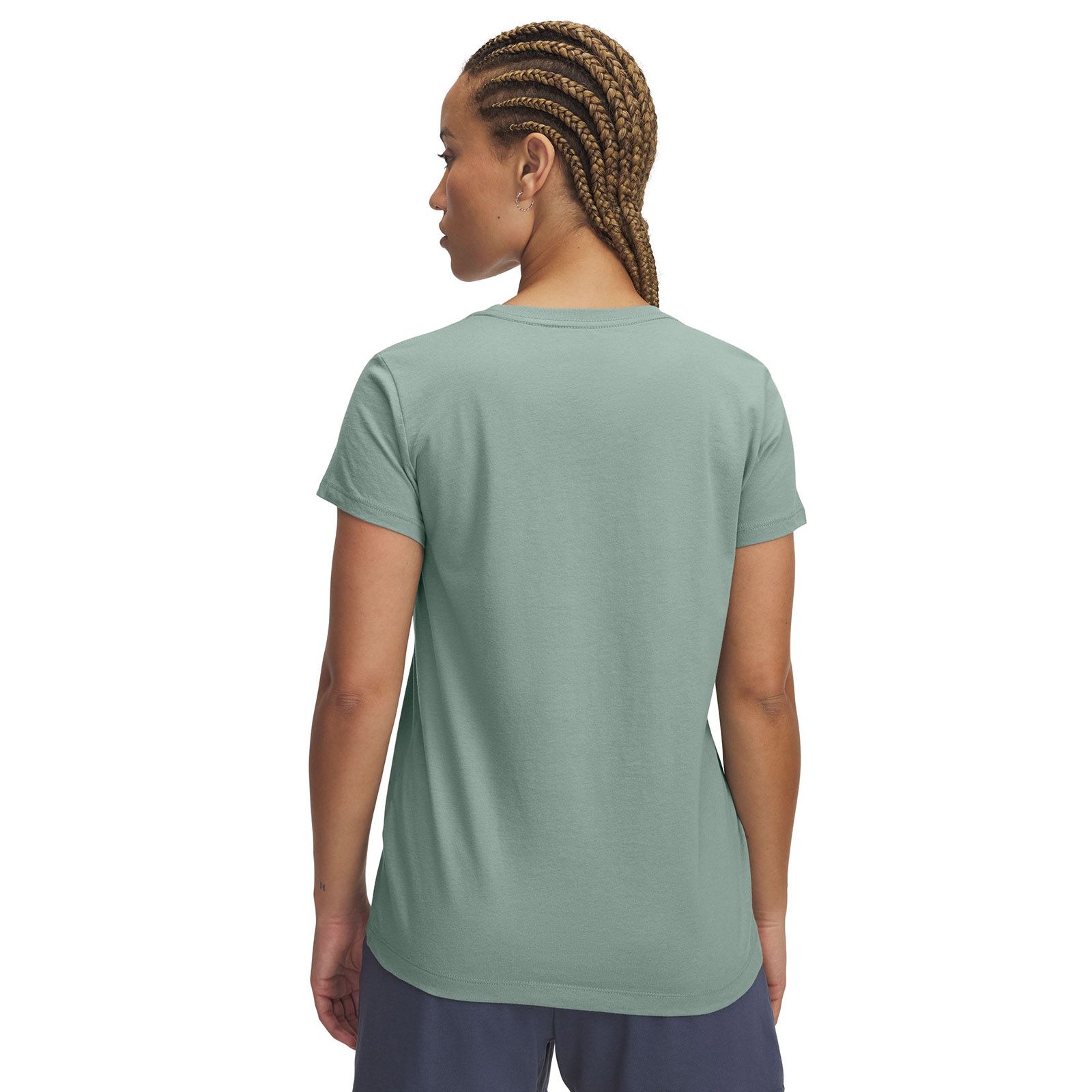 Polera manga corta Under Armour Rival verde para mujer