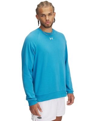 Polerón Under Armour Rival fleece crew azul para hombre