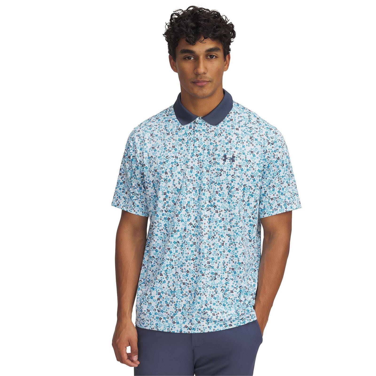 Polo manga corta Under Armour matchplay blanco para hombre