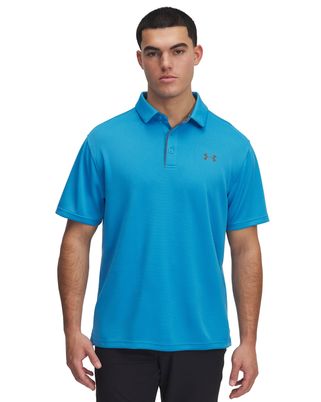 Polo manga corta Under Armour tech azul para hombre