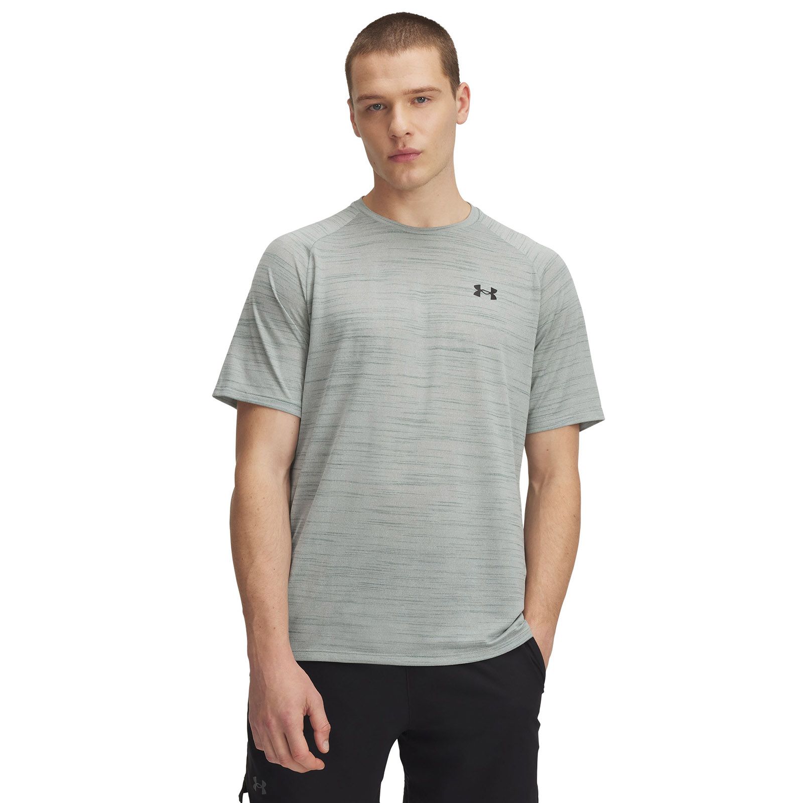 Polera manga corta Under Armour tech 2.0 tiger verde para hombre