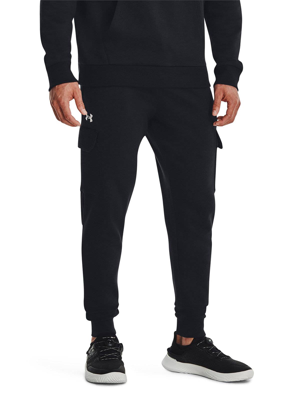 Jogger cargo UA Rival negro para hombres
