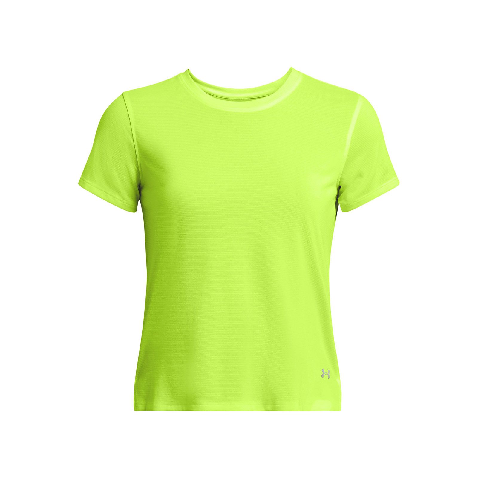Polera manga corta Under Armour launch amarillo para mujer