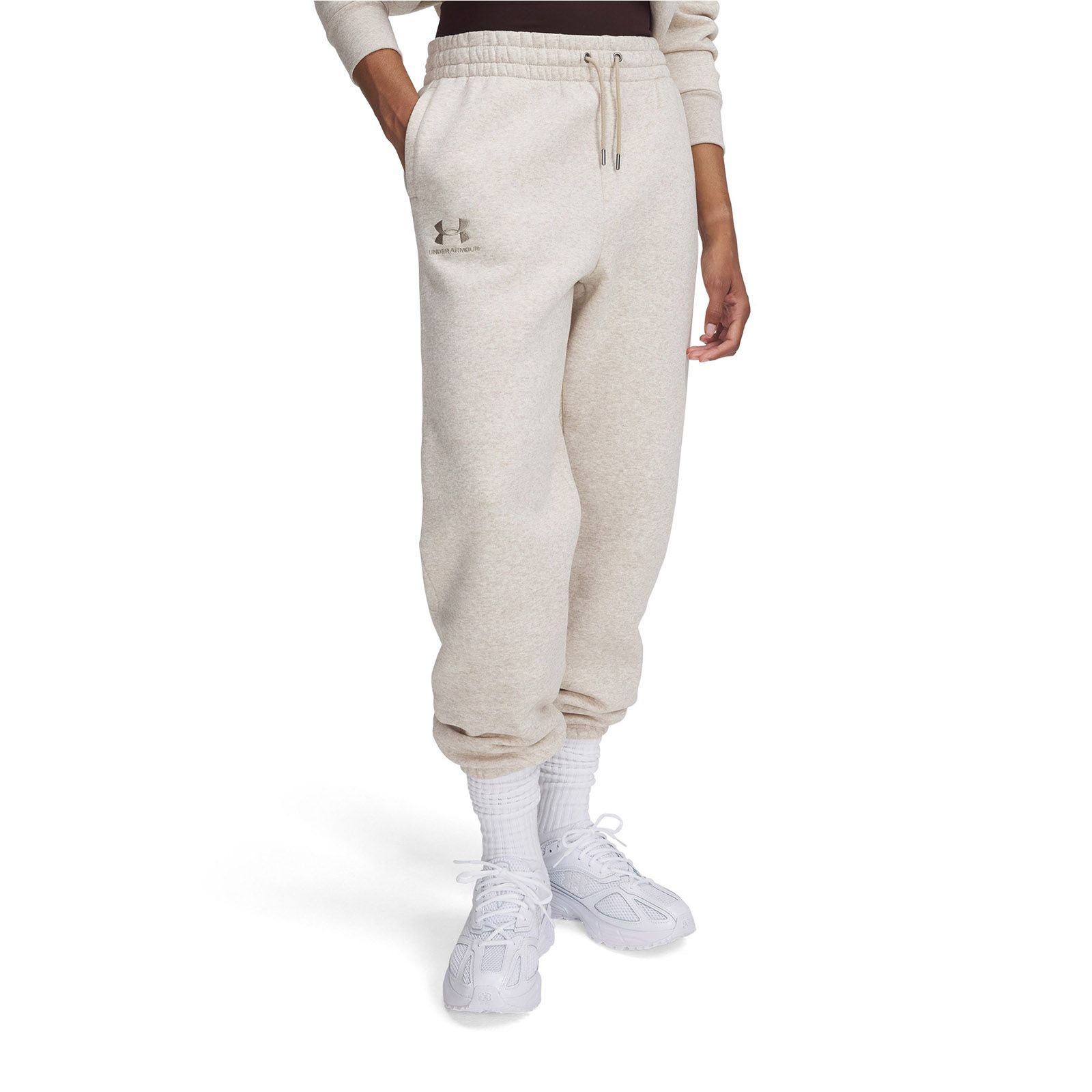 Jogger Under Armour Icon fleece café para mujer