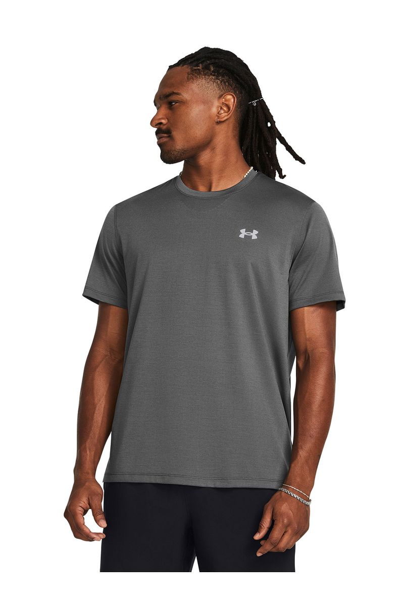 Polera-manga-corta-UA-launch-gris-para-hombre