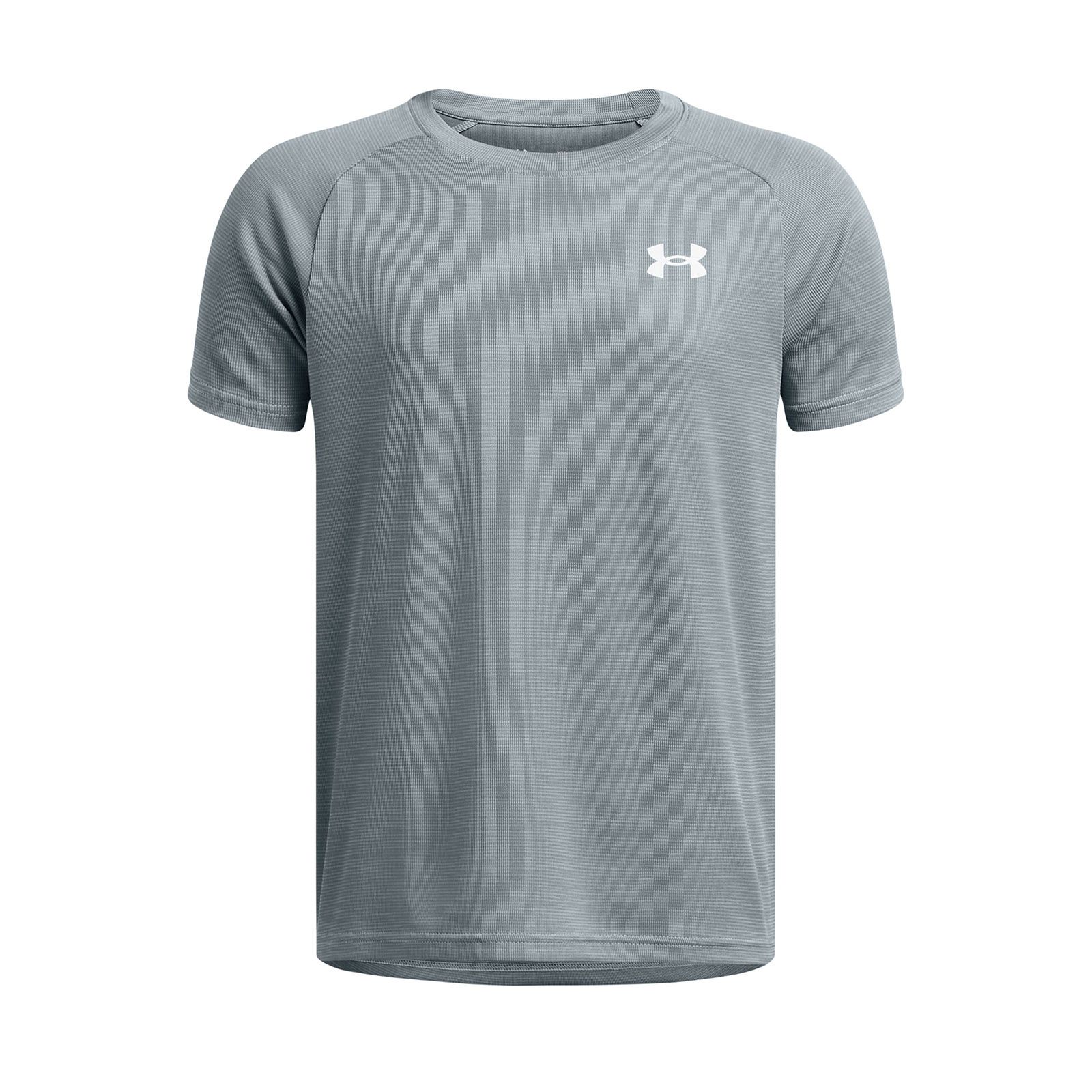 Polera manga corta Under Armour tech azul para niños