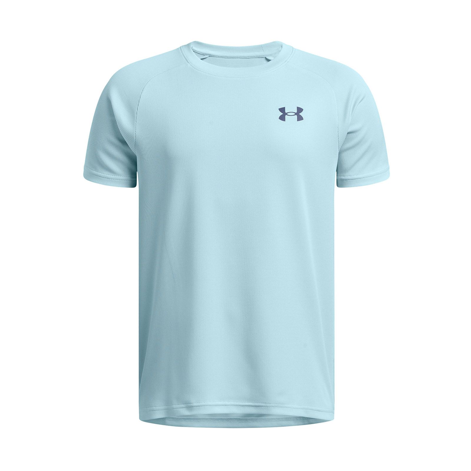 Polera manga corta Under Armour tech azul para niños