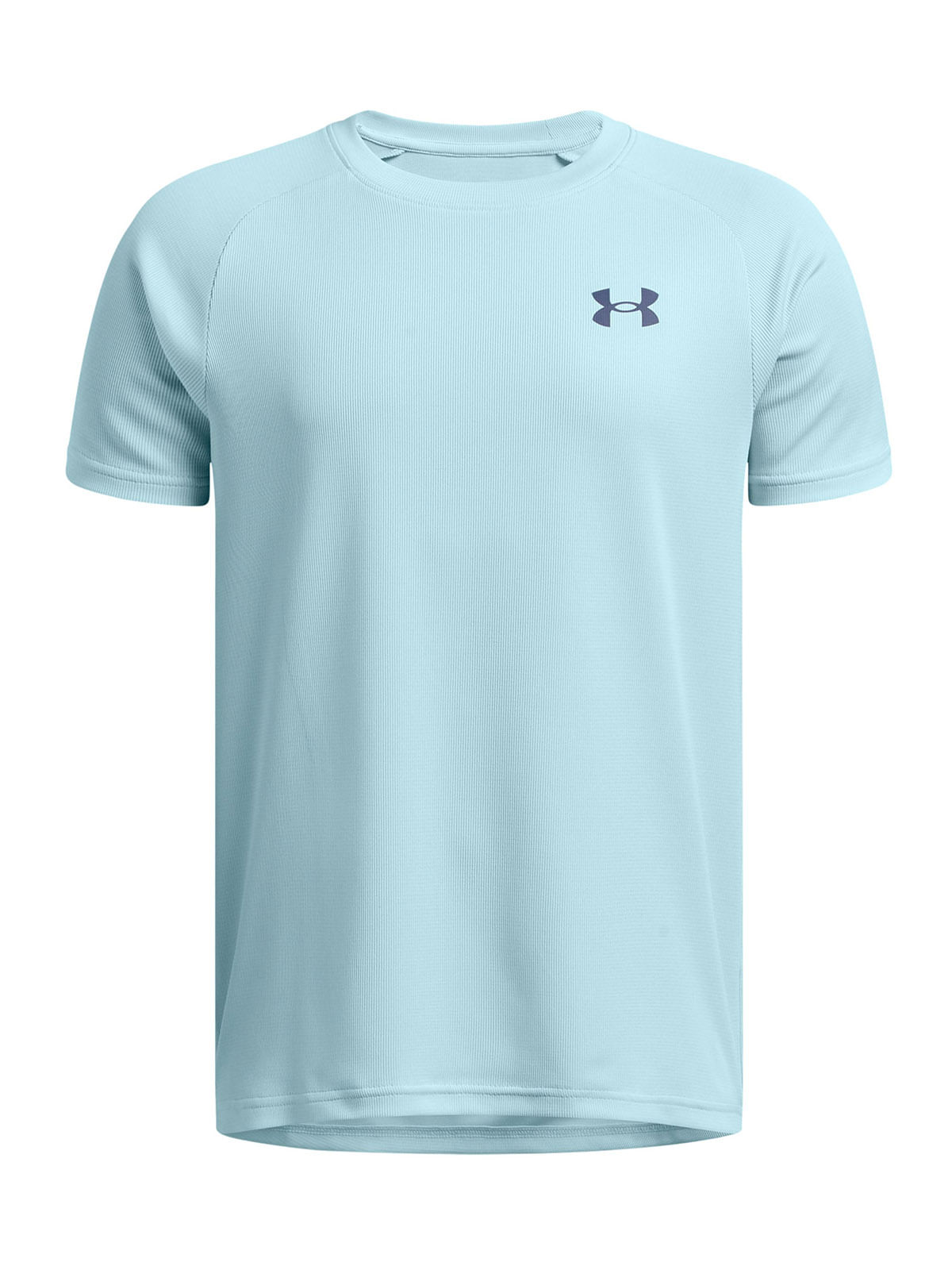 Polera manga corta UA tech azul para niños