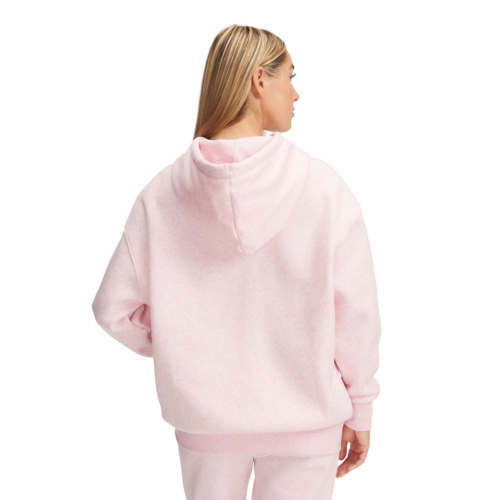 Polerón Under Armour Icon fleece oversized rosado para mujer