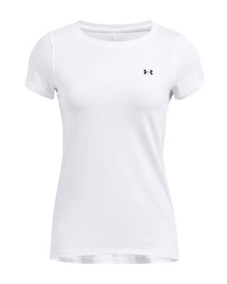 Polera manga corta Heatgear armour blanco para mujer Under Armour