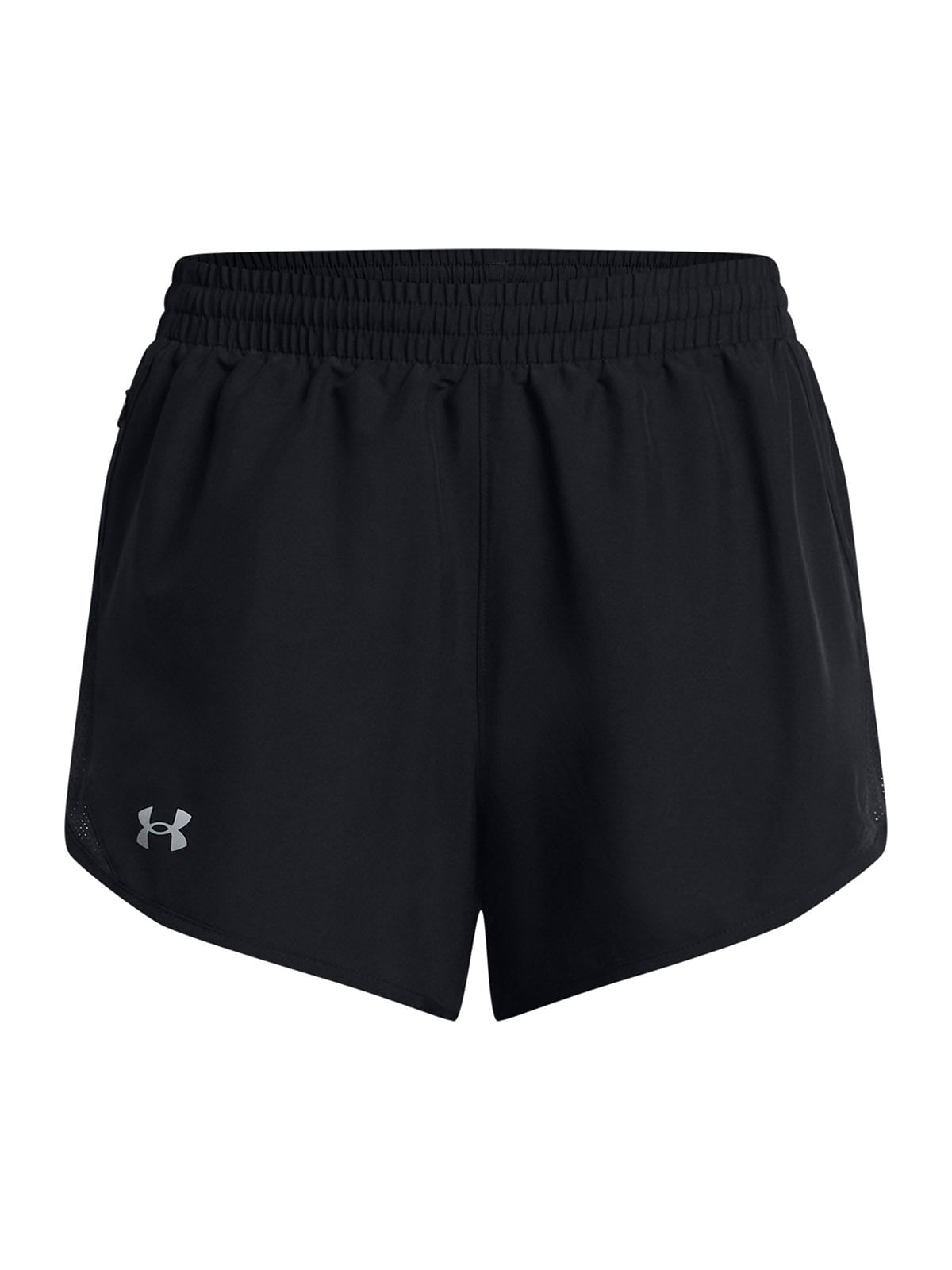 Shorts UA fly-by negro para mujer