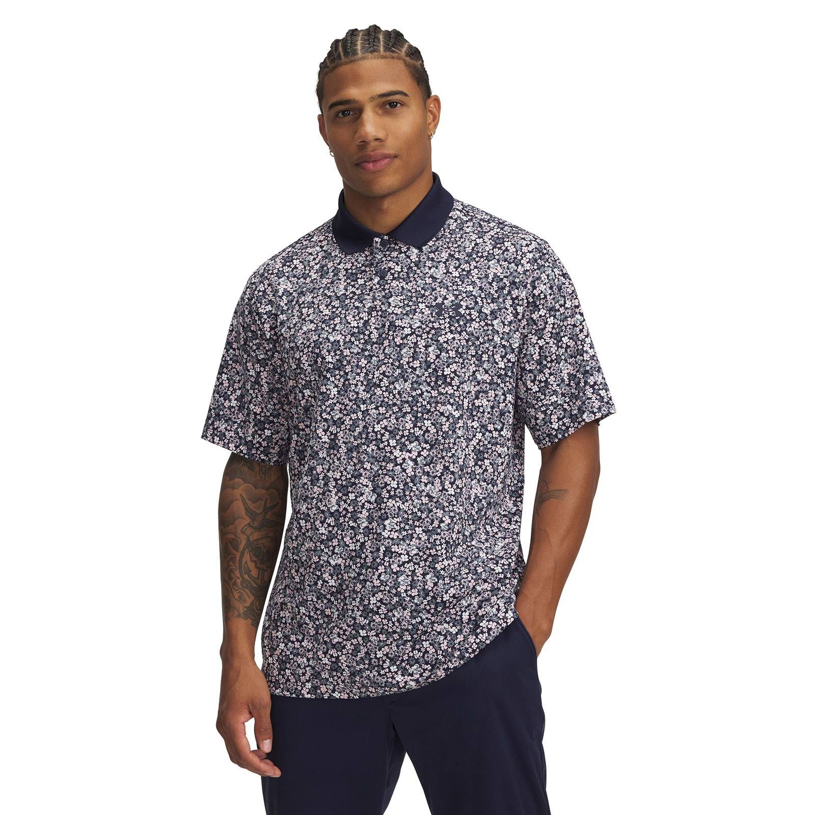 Polo manga corta Under Armour matchplay azul marino para hombre