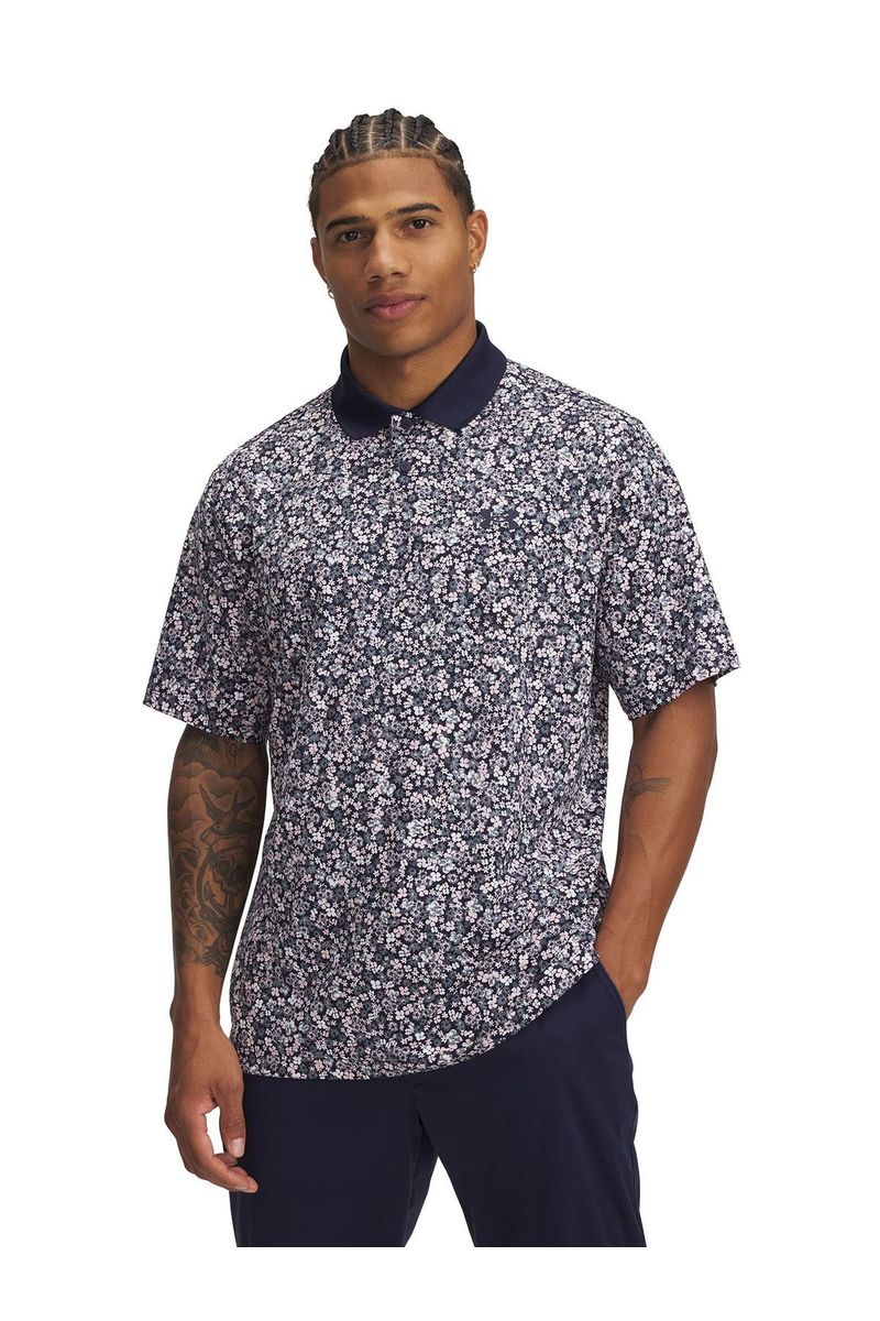 Polo-manga-corta-UA-matchplay-azul-marino-para-hombre