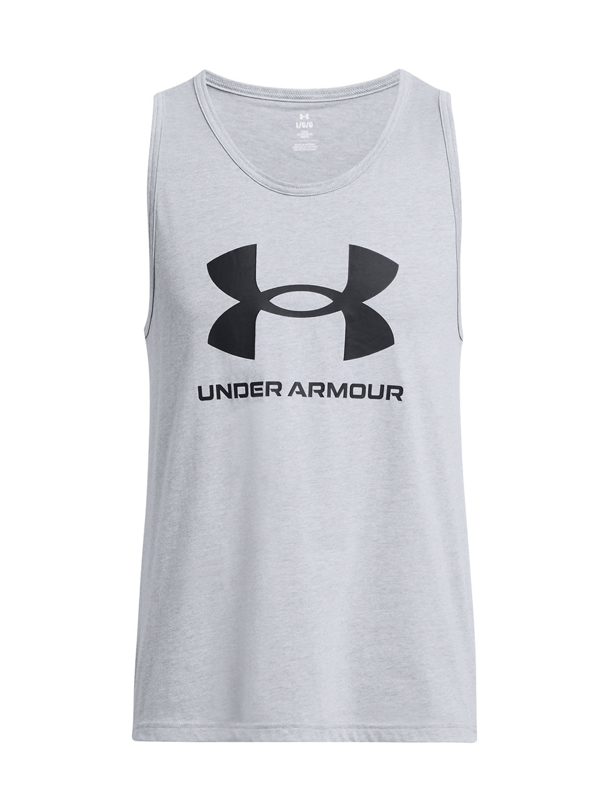 Polera sin mangas UA Sportstyle gris para hombre