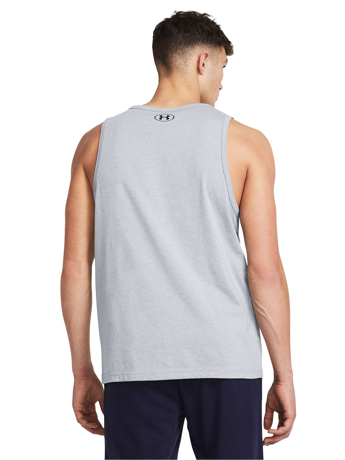 Polera sin mangas UA Sportstyle gris para hombre