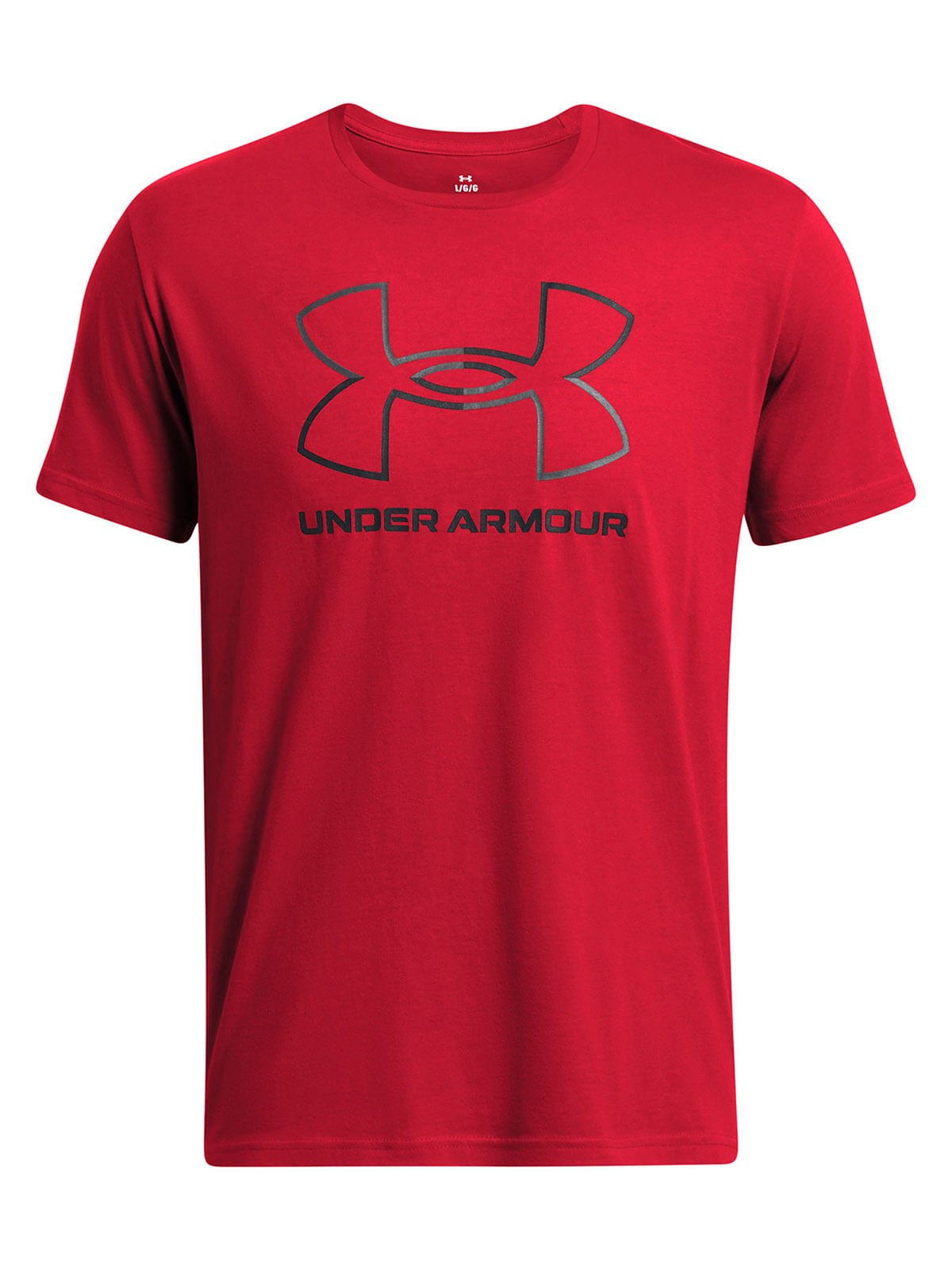 Polera manga corta UA foundation rojo para hombre