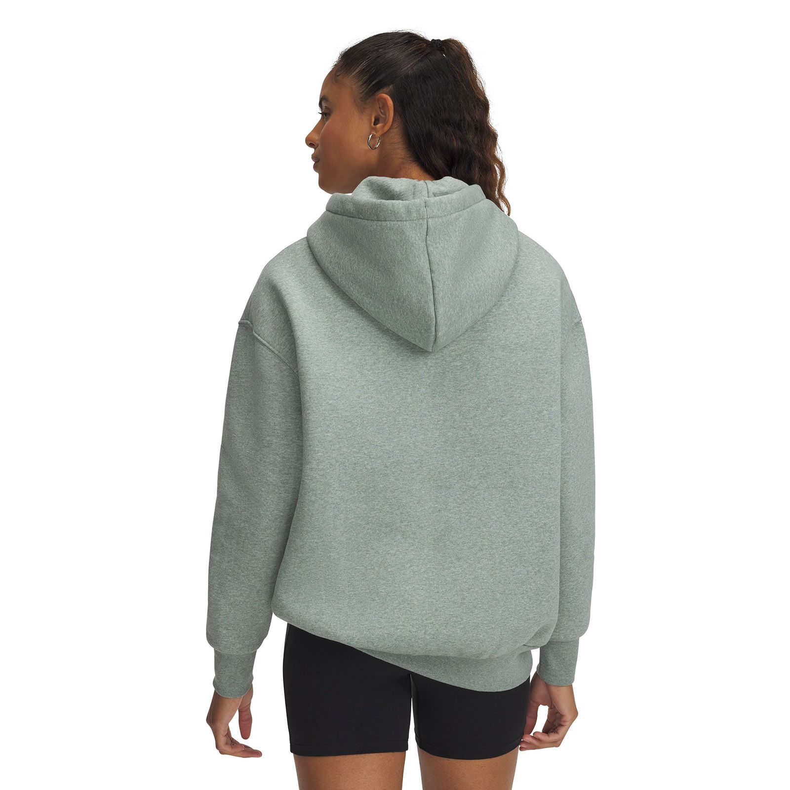 Polerón mujer Under Armour Icon fleece oversized verde
