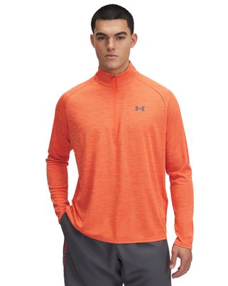 Polerón Under Armour tech ½ cierre naranjo para hombre