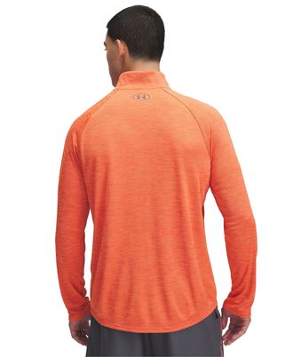 Polerón Under Armour tech ½ cierre naranjo para hombre
