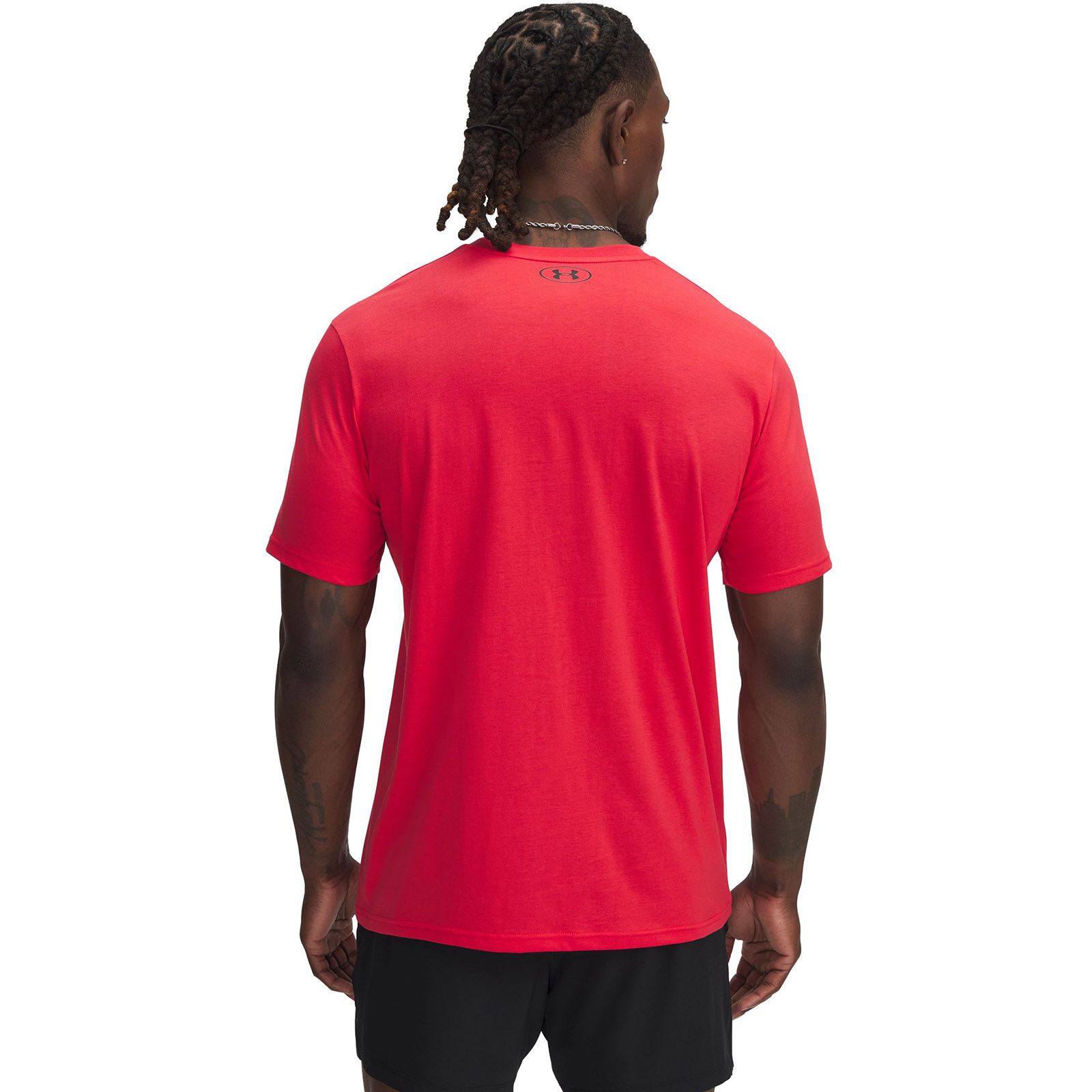 Polera manga corta Project Rock payoff rojo para hombre Under Armour