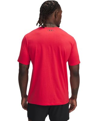 Polera manga corta Project Rock payoff rojo para hombre Under Armour