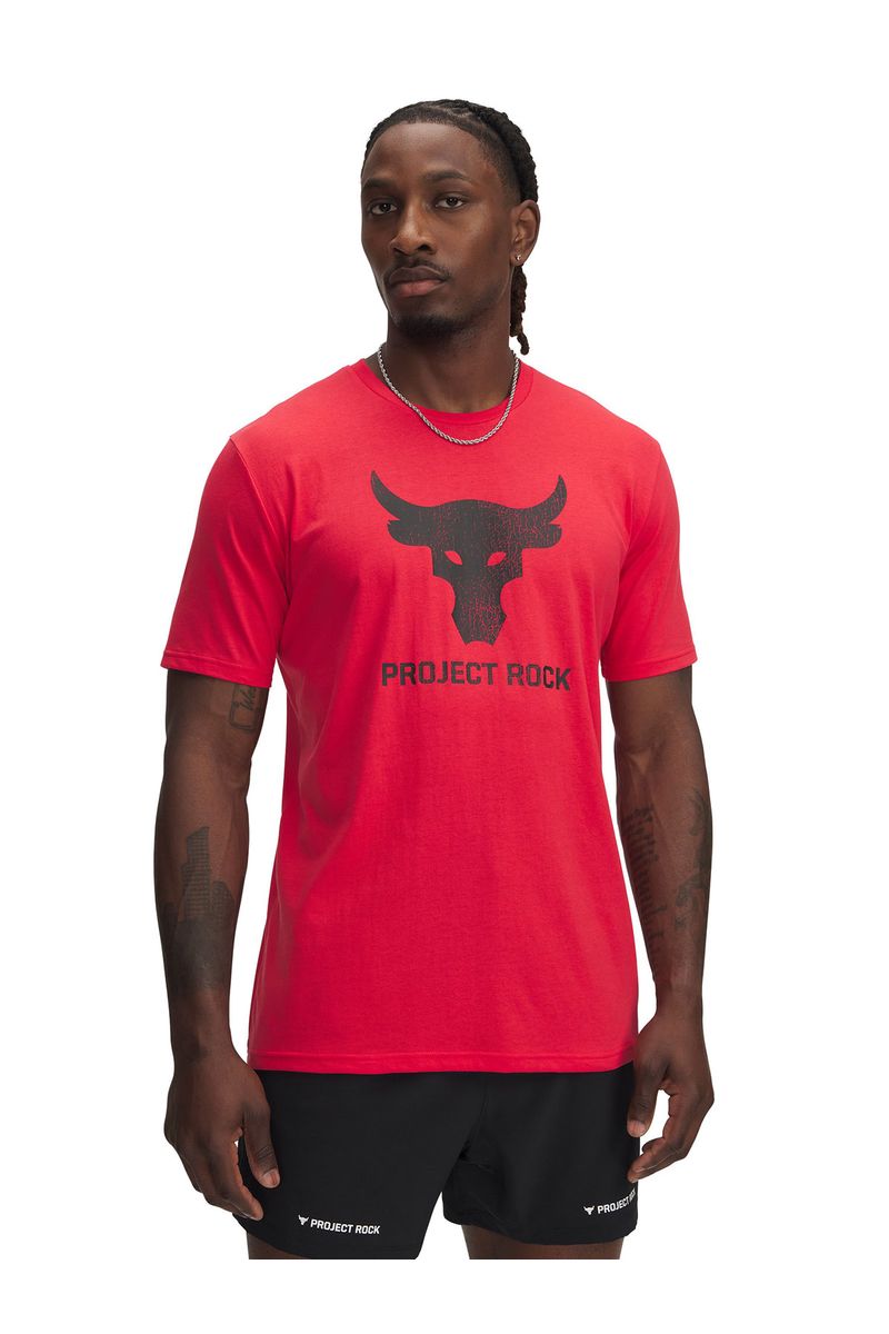 Polera-manga-corta-Project-Rock-payoff-rojo-para-hombre