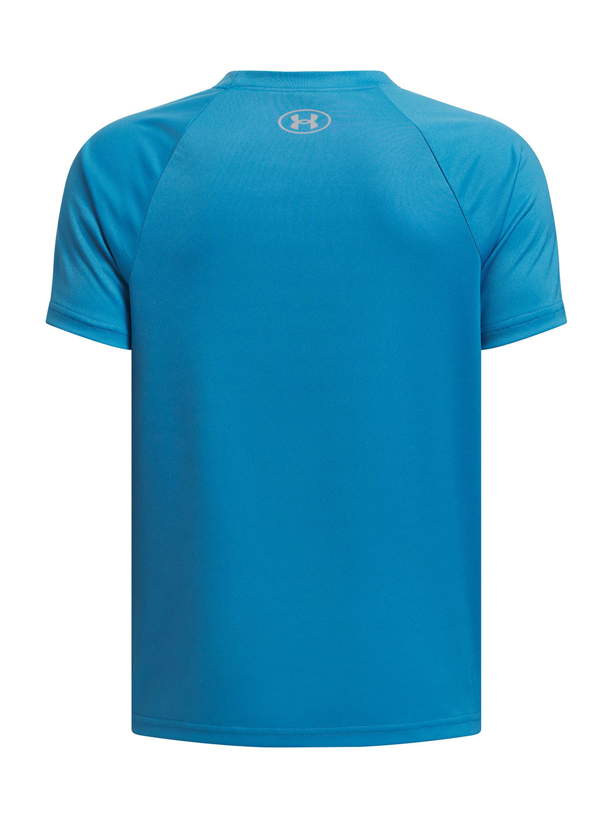 Polera manga corta UA tech split azul para niño