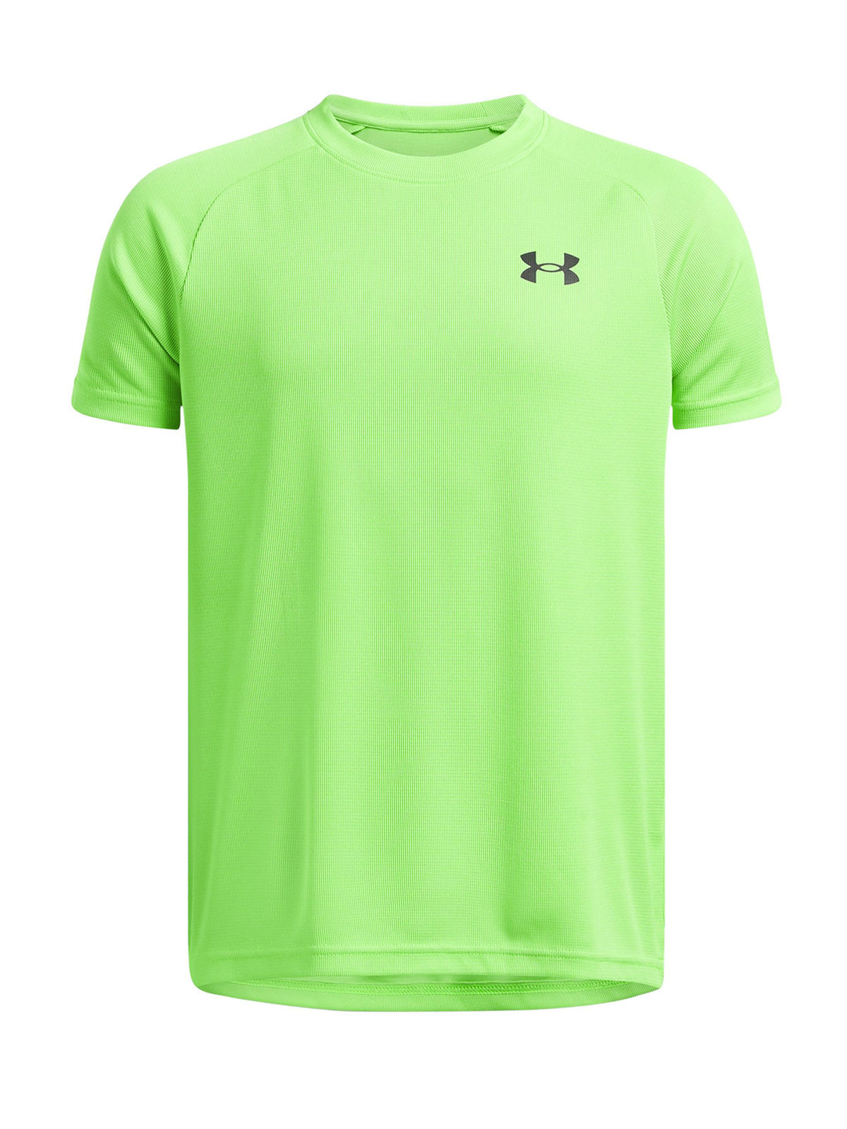 Polera manga corta UA tech verde para niños