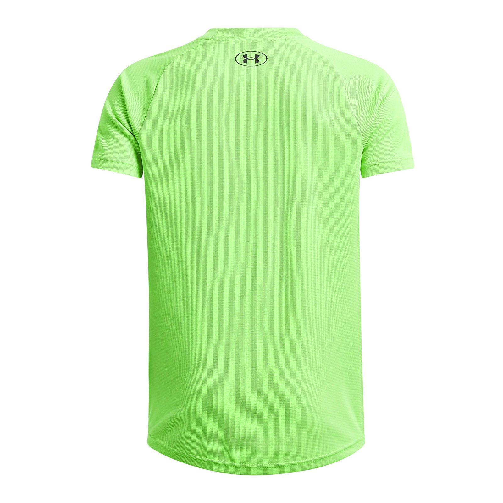 Polera manga corta Under Armour tech verde para niños