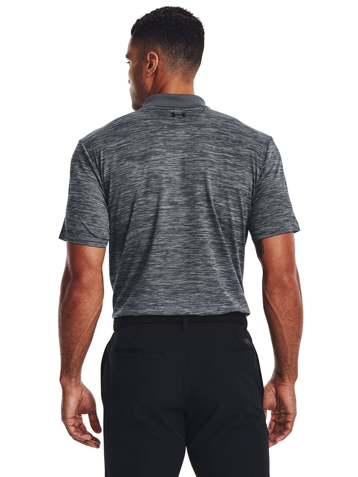 Polera manga corta UA matchplay gris para hombre