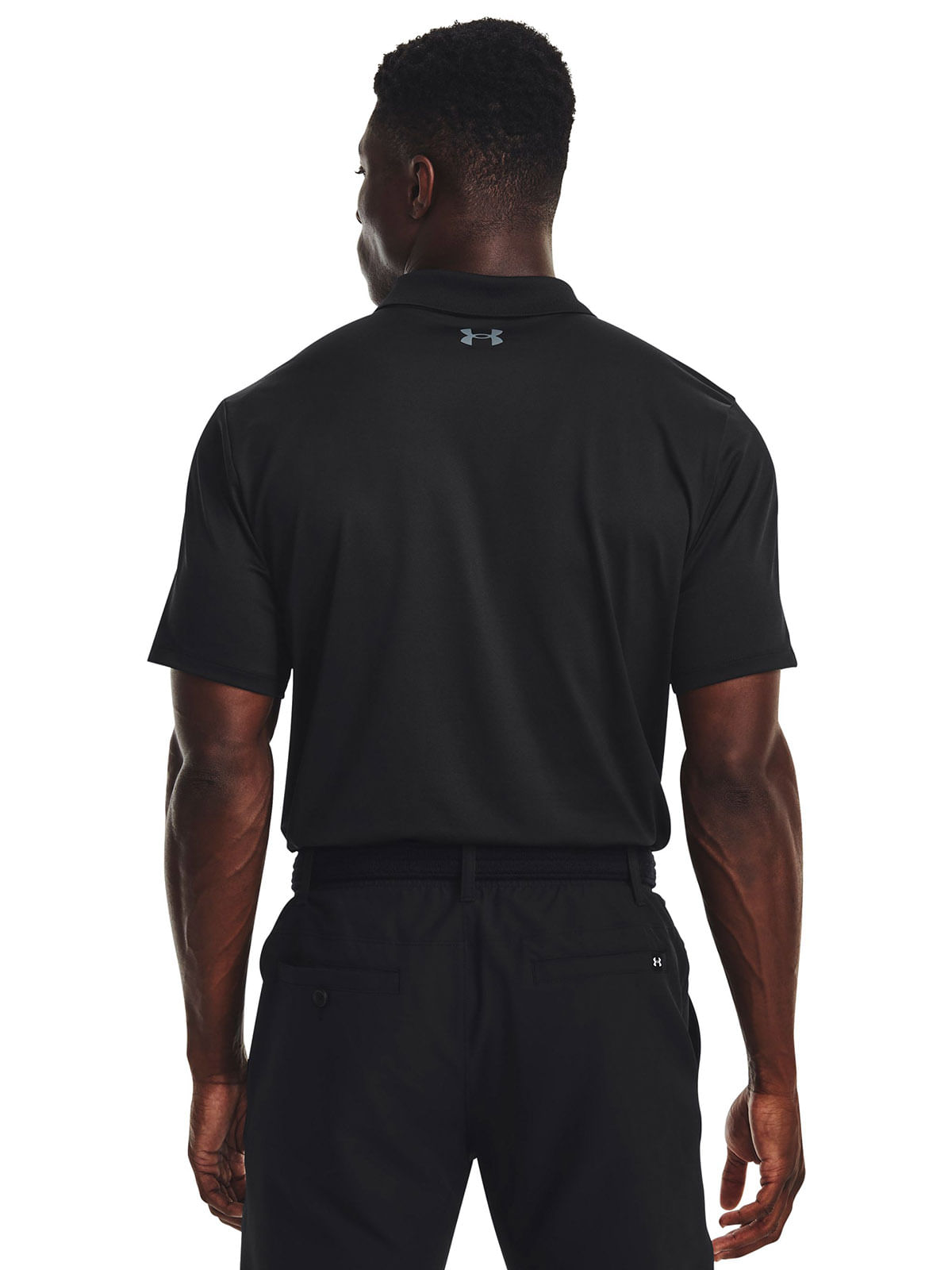 Polera manga corta UA matchplay negro para hombre