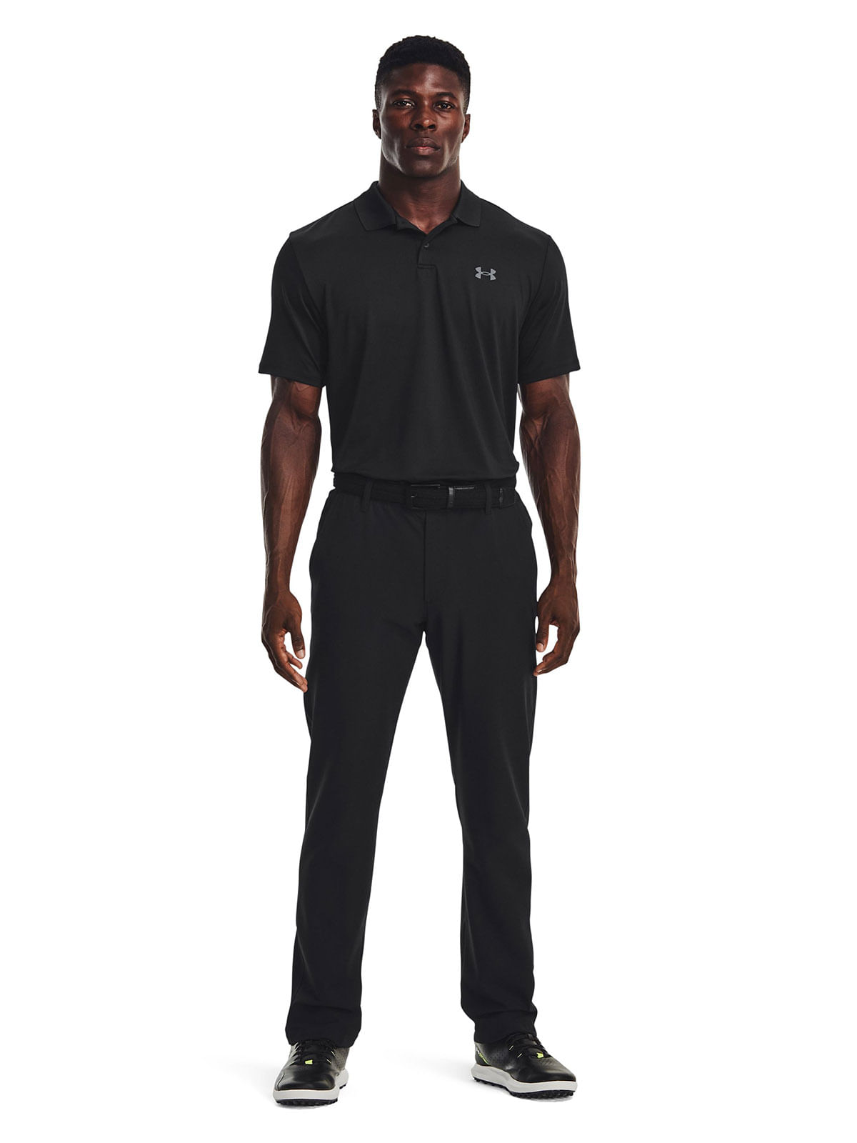 Polera manga corta UA matchplay negro para hombre