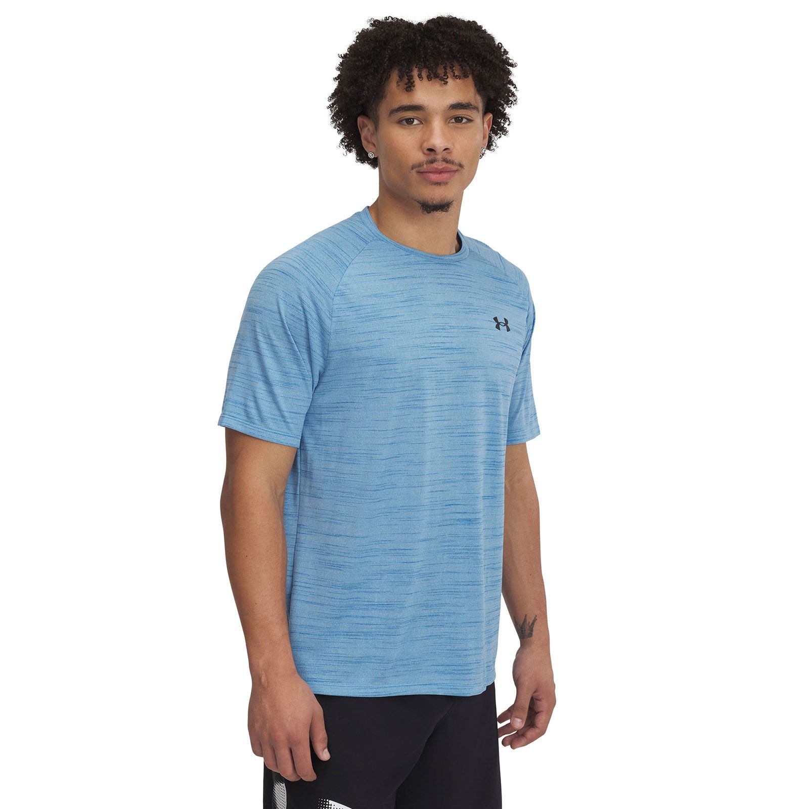 Polera manga corta Under Armour tech 2.0 tiger azul para hombre