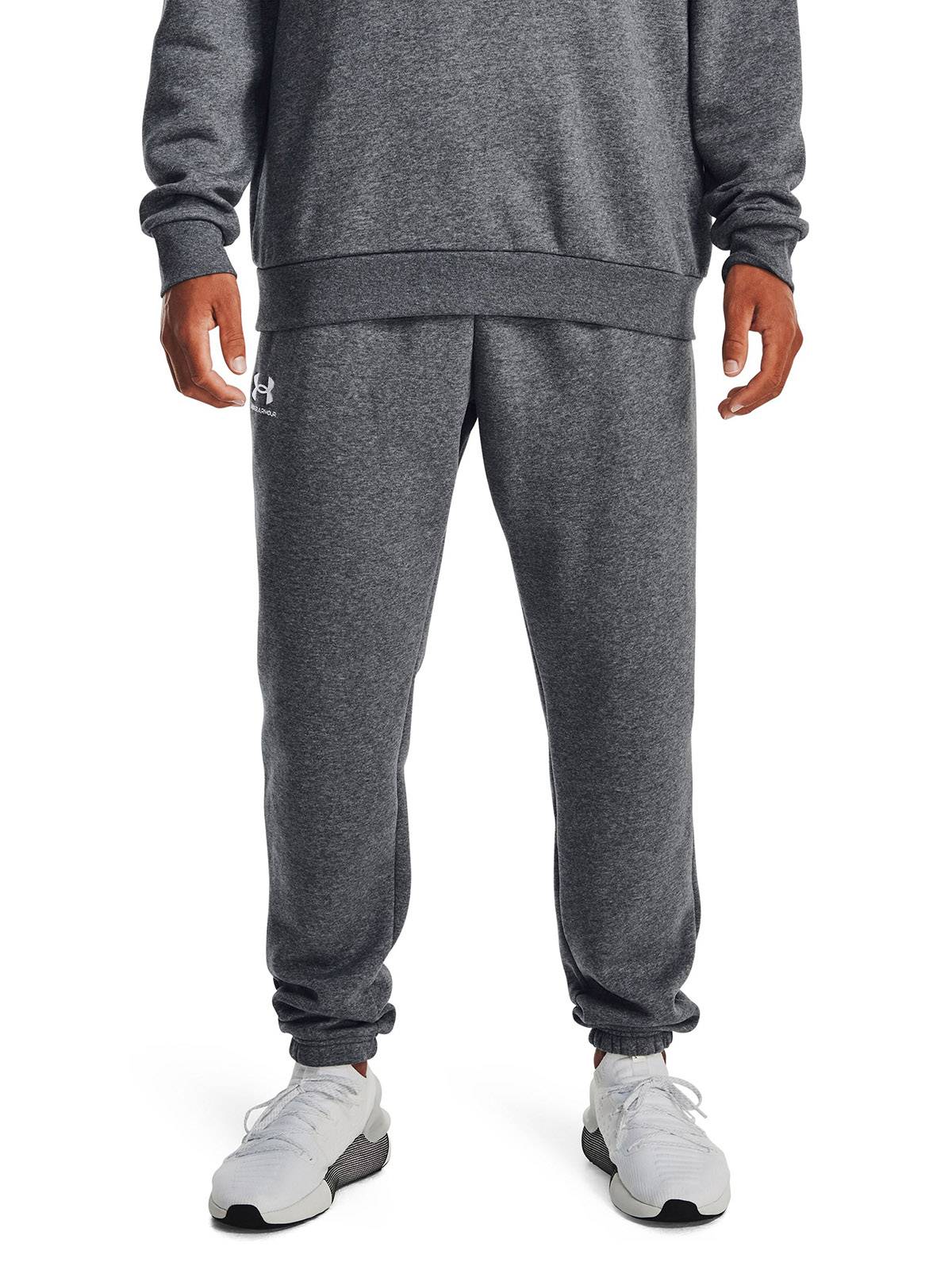 Jogger UA Icon fleece gris para hombre