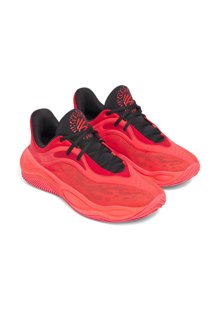 Zapatillas-unisex-Curry-splash-25-Basketball-rojo