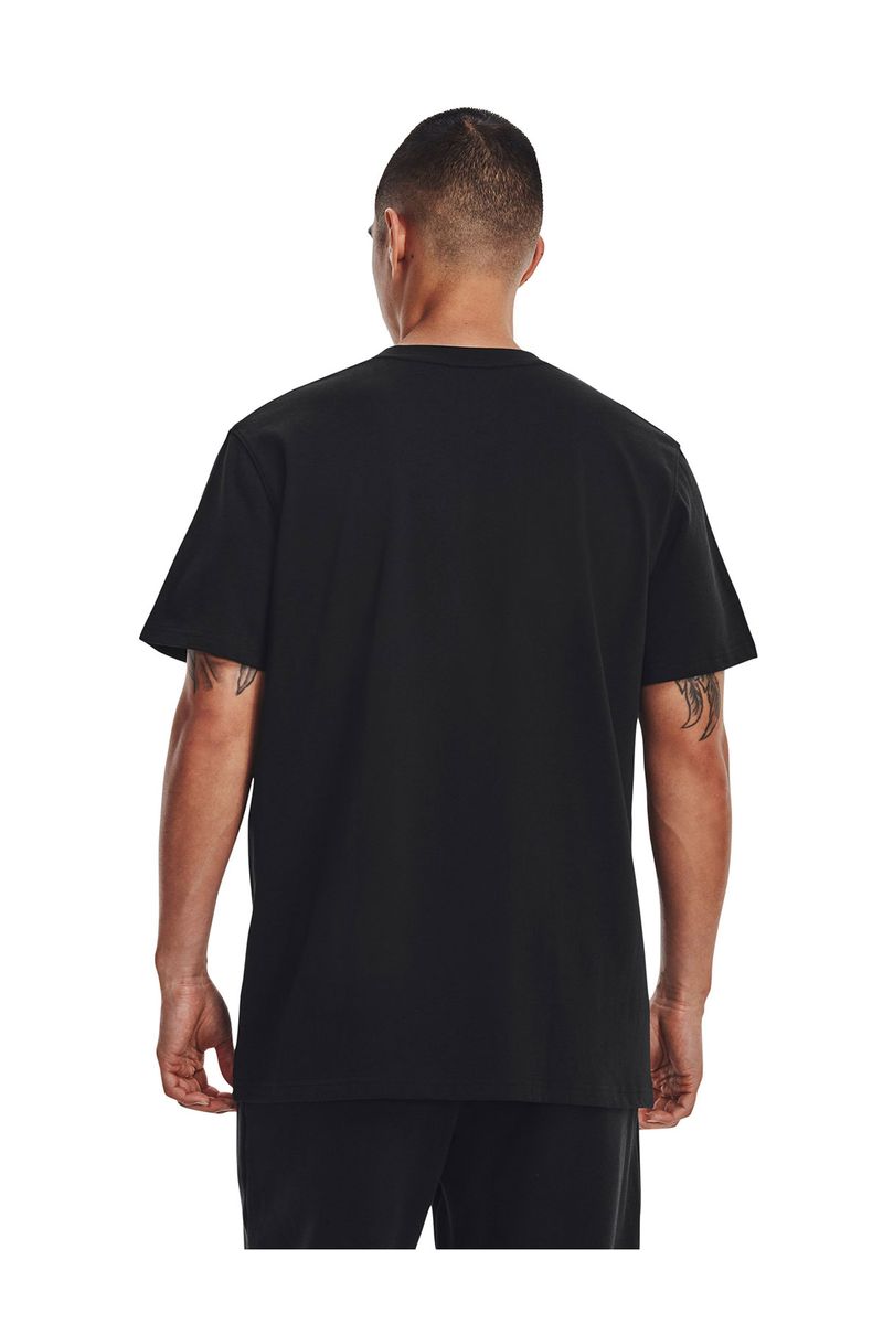 Polera-manga-corta-UA-logo-heavyweight-negro-para-hombre