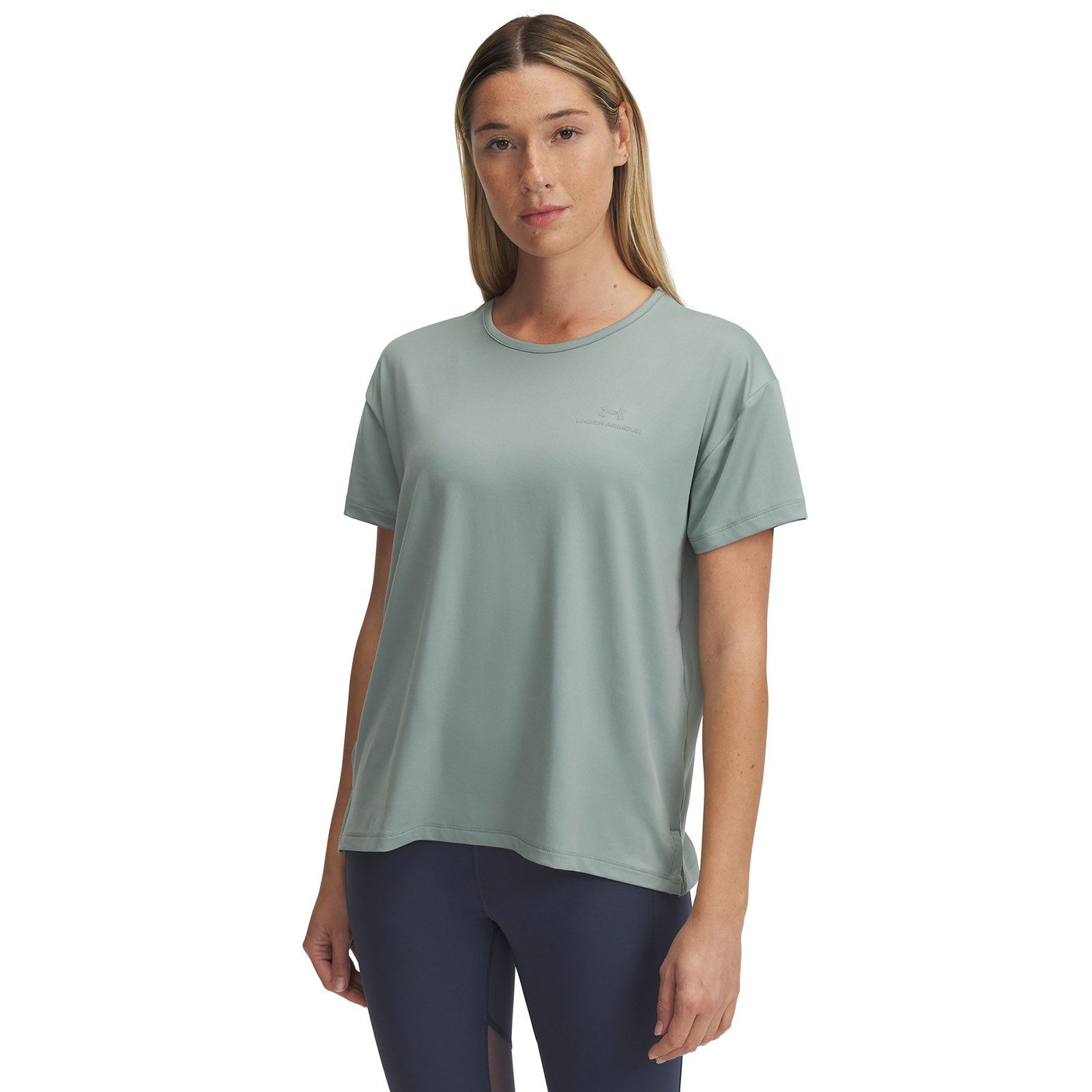 Polera manga corta Under Armour vanish energy verde para mujer