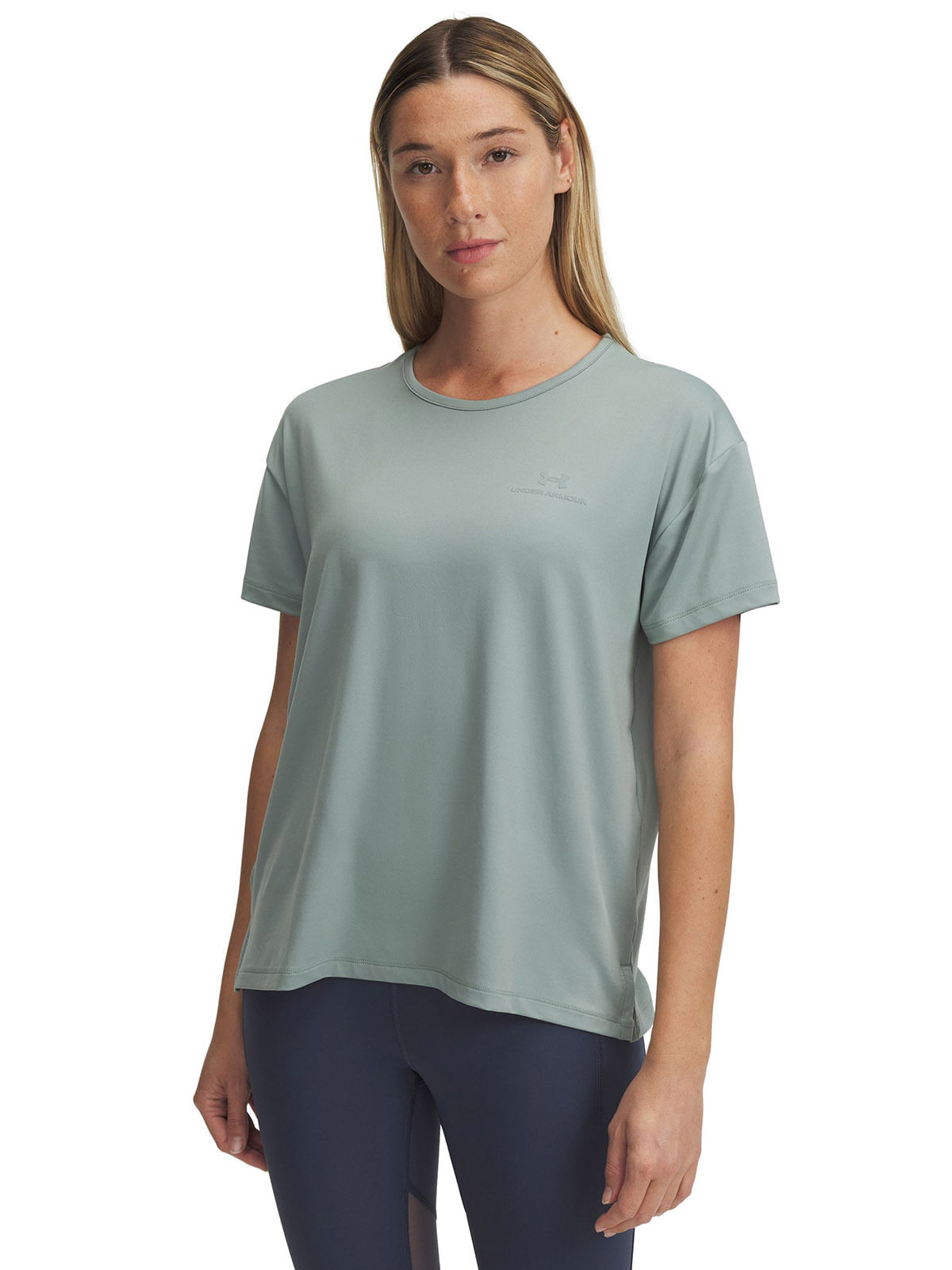Polera manga corta UA vanish energy verde para mujer