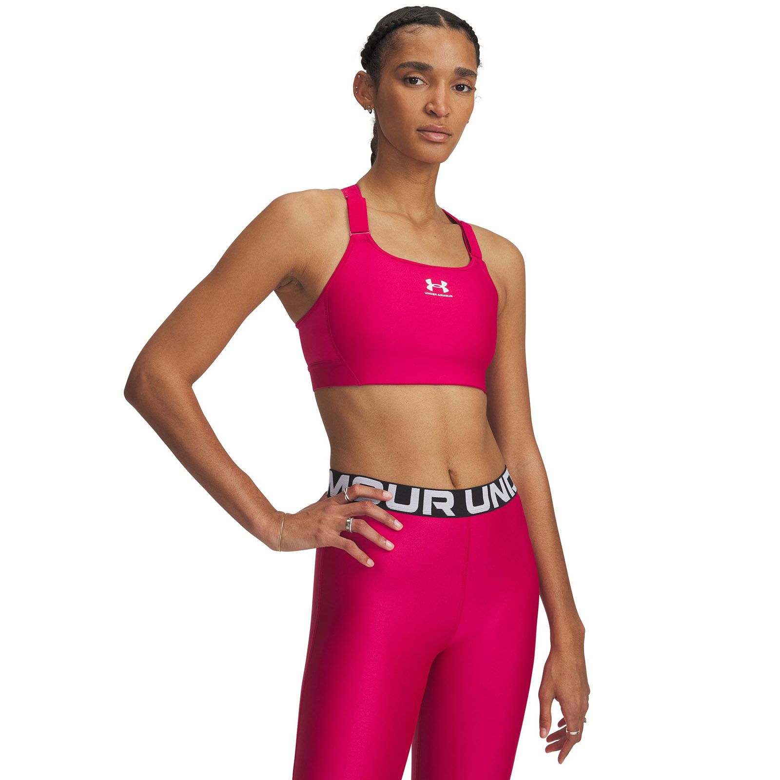 Sostén deportivo Heatgear armour high morado para mujer Under Armour