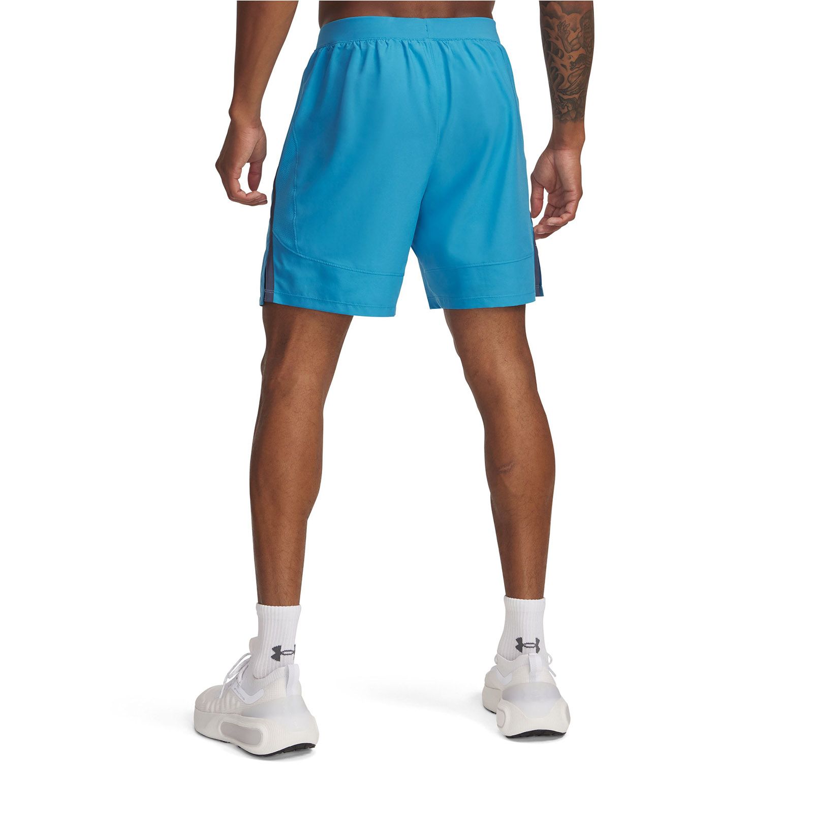 Shorts Under Armour launch 2-en-1 azul para hombre