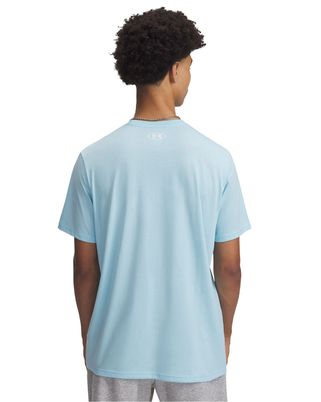 Polera manga corta Under Armour logo azul para hombre