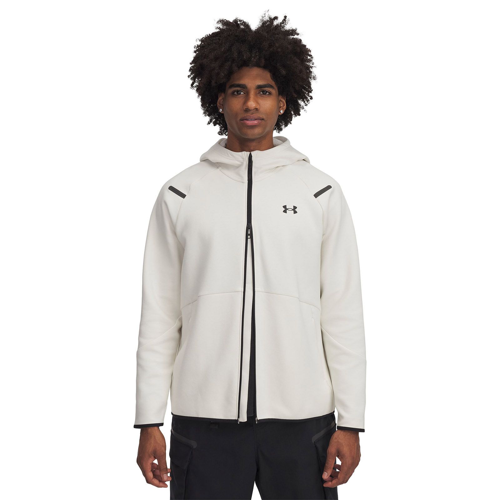 Polerón Under Armour Unstoppable fleece con cierre café para hombre