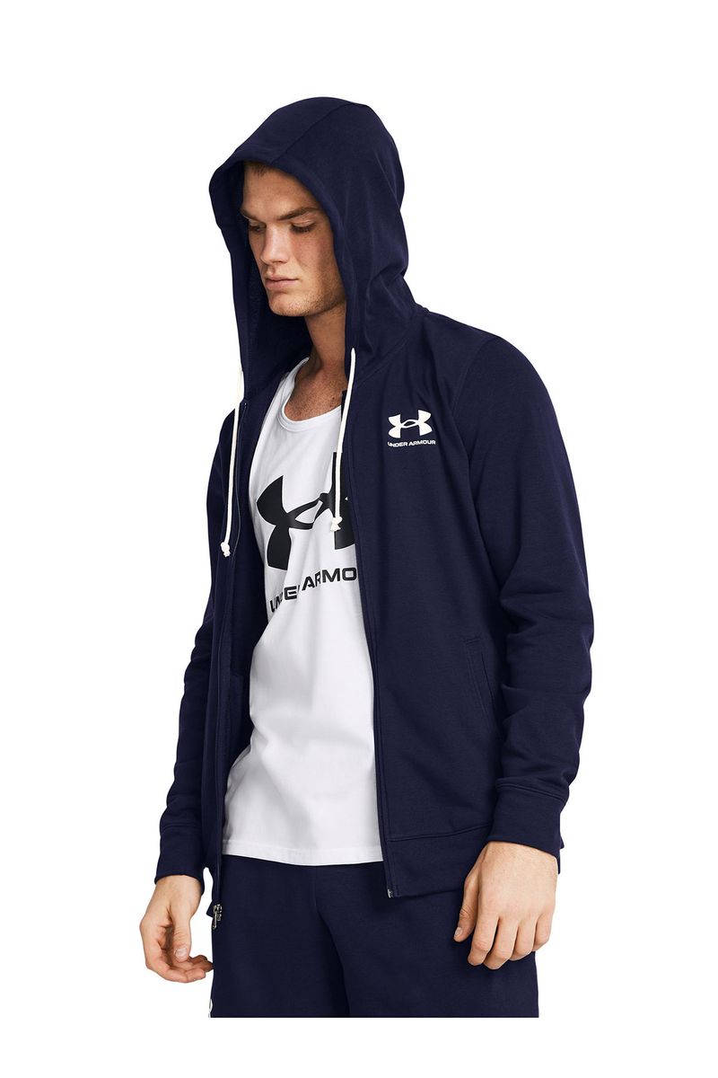 Poleron-UA-Rival-terry-con-cierre-azul-marino-para-hombre